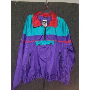 vntg 90s  Advanced Degree 1/4 Zip Pullover Size Large Made In Hong Kong